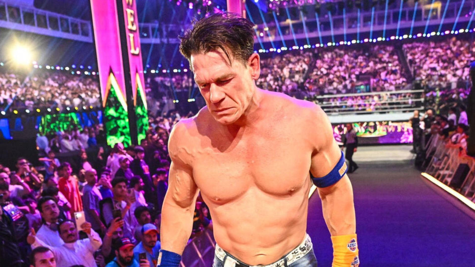 John Cena at WWE Crown Jewel 2023! [Image credit: WWE.com]