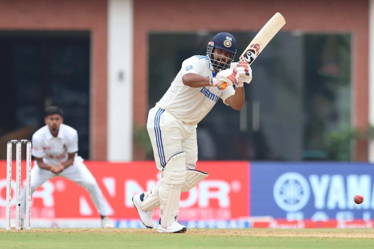 Rishabh Pant scored 39 runs off 52 deliveries in India&#039;s first innings. [P/C: BCCI]