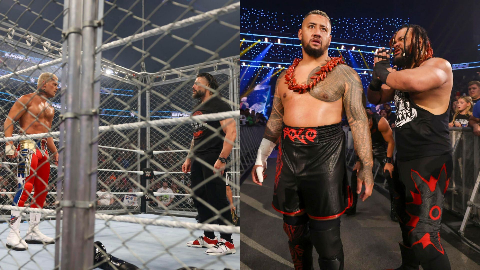 WWE Bad Blood 2024 में Roman Reigns एक टैग टीम मैच का हिस्सा हैं (Photos: WWE.com)