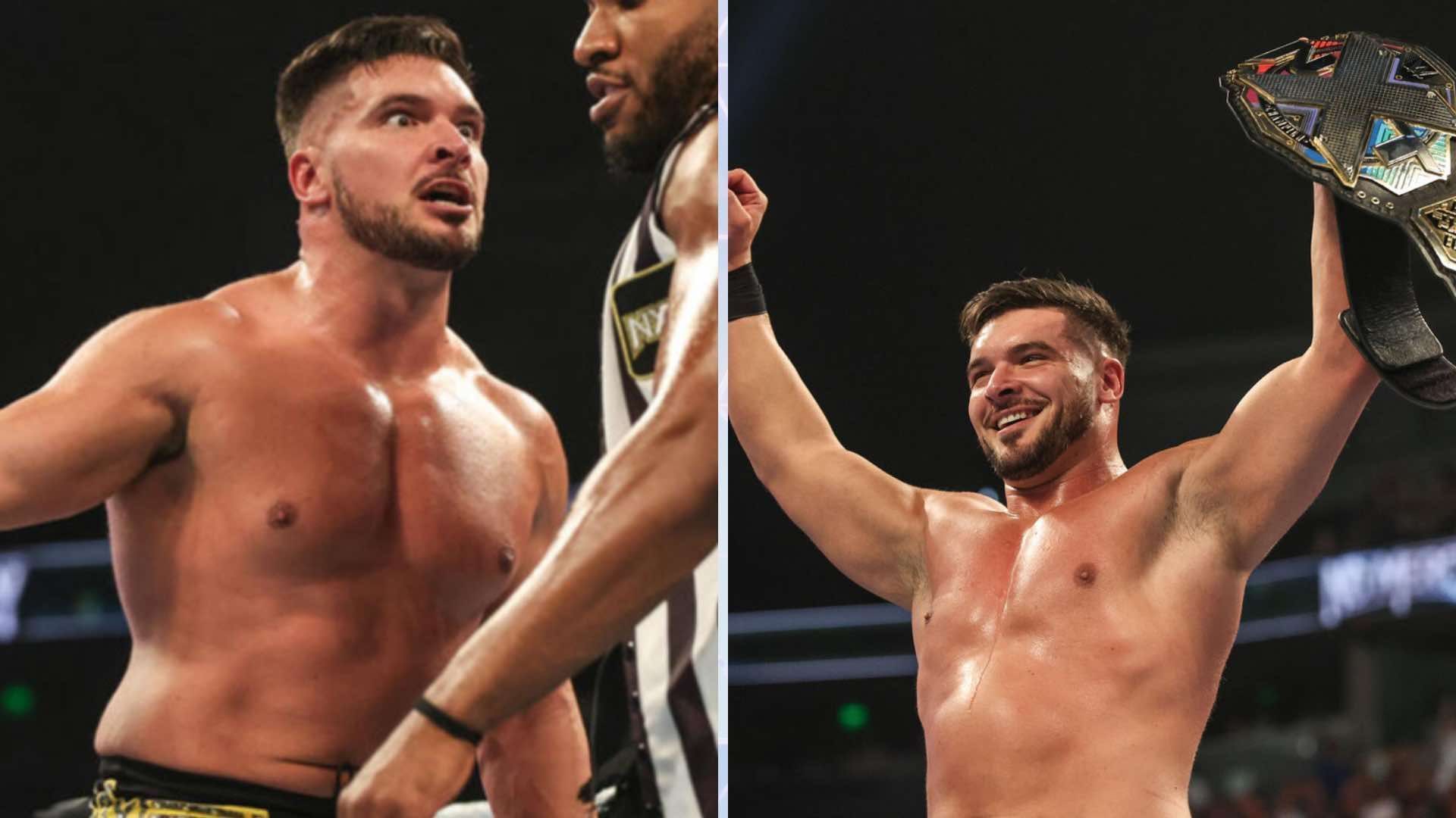 Ethan Page is not happy with the results of the match [Image Credits: WWE.com]