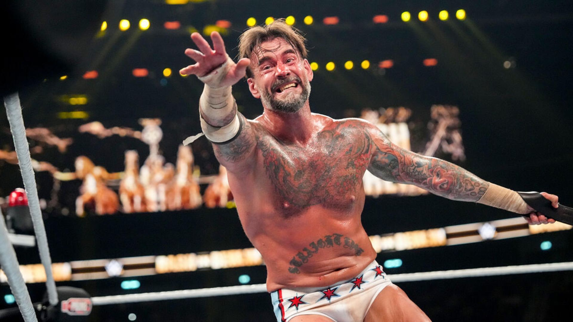 CM Punk wrestled Drew McIntyre at WWE Bash in Berlin [Photo credit: WWE]