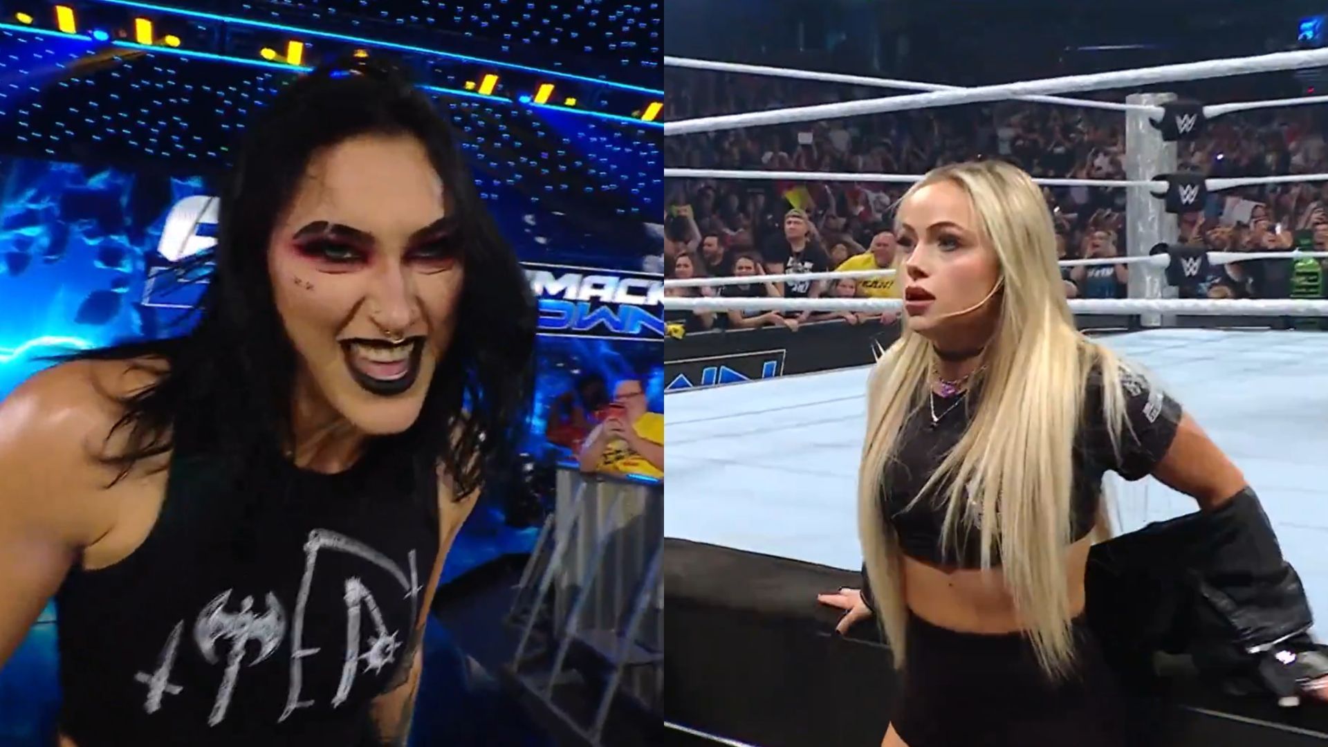 Rhea Ripley failed to dethrone Liv Morgan at Bad Blood because of Raquel Rodriguez [Image Credits: WWE