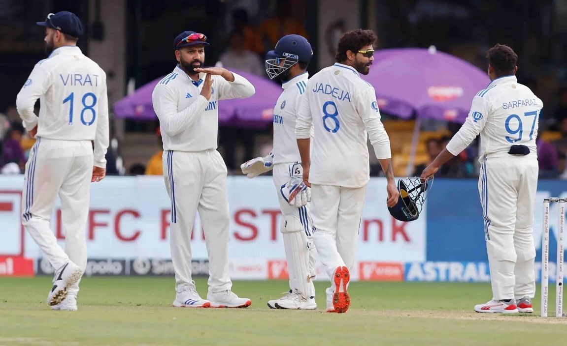 न्यूजीलैंड के खिलाफ पहले टेस्ट में खराब रही है रोहित की कप्तानी (Photo Credit- BCCI.TV)