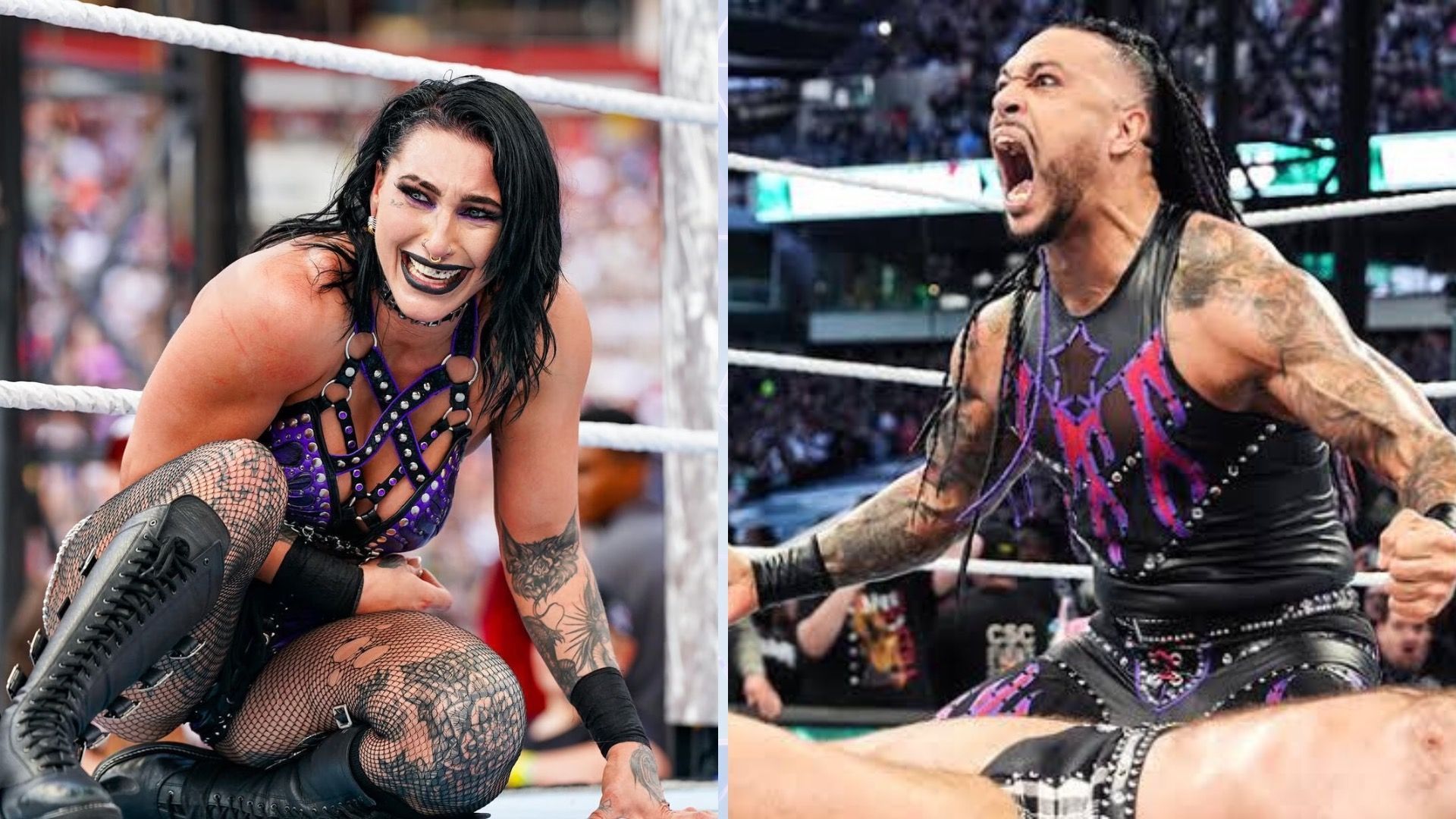 Rhea Ripley (left) and Damian Priest (right) in picture [Image credits: wwe.com]