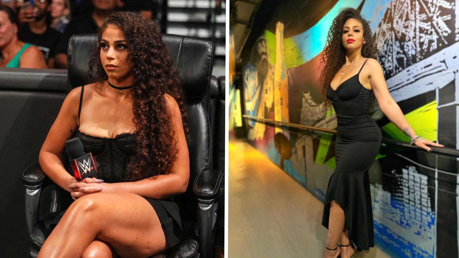 Samantha Irvin is a former WWE ring announcer [Image Credits: WWE.com and Samantha Irvin on Instagram]