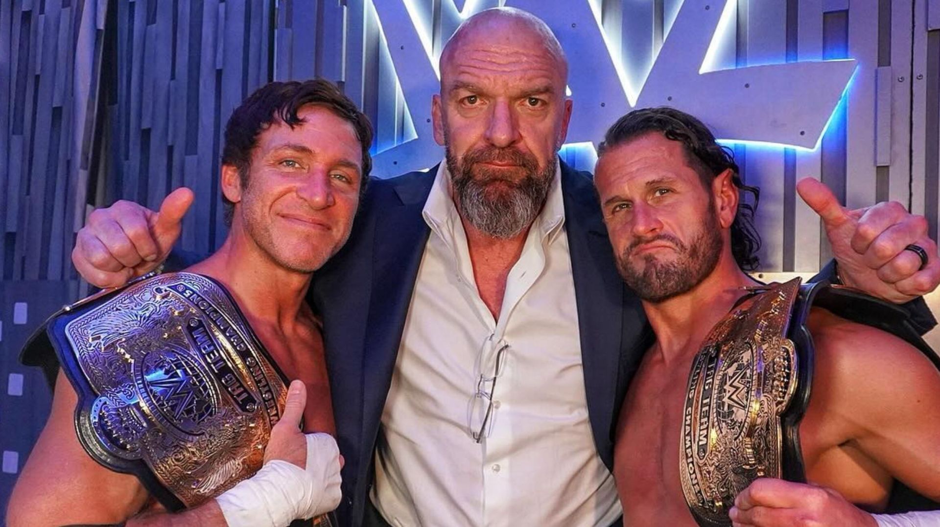 WWE SmackDown में मोटर सिटी मशीन गन्स चैंपियन बने (Photo: Triple H Instagram)