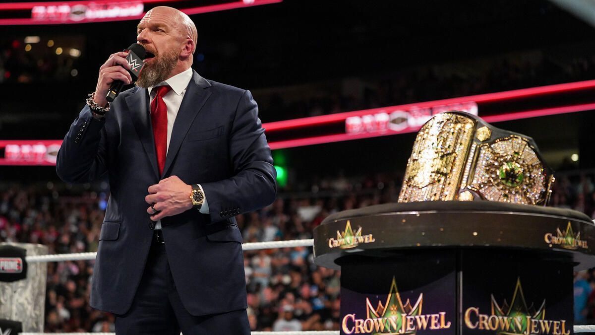 Triple H dropped the announcement about the Crown Jewel Championship [Image credits: WWE]