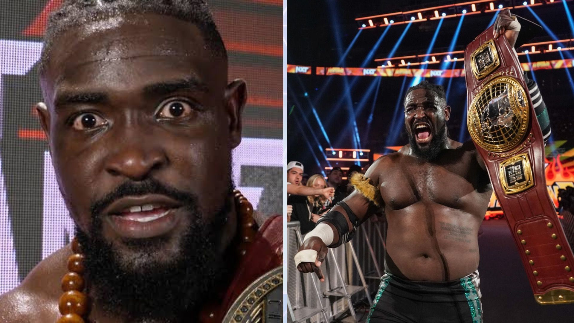 Oba Femi recently lost the NXT North American Championship [Image Credits: WWE.com]