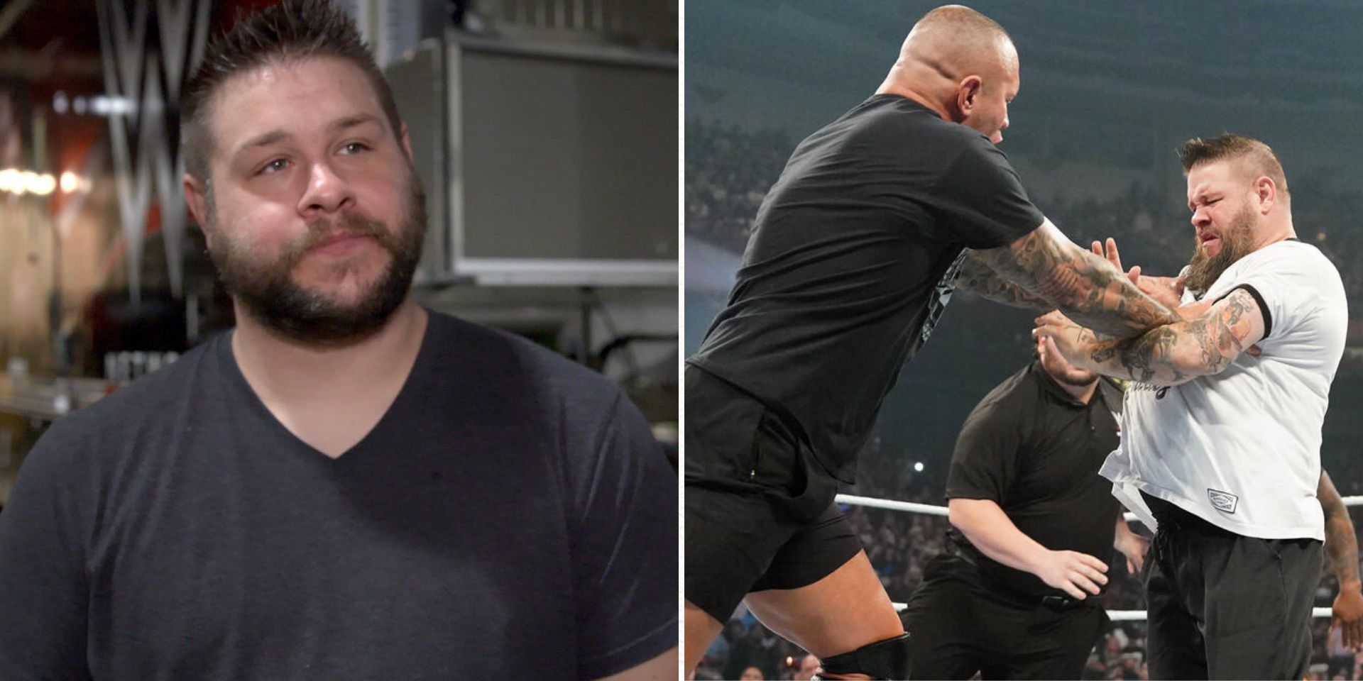 Kevin Owens and Randy Orton used to be a team (Images via WWE.com)