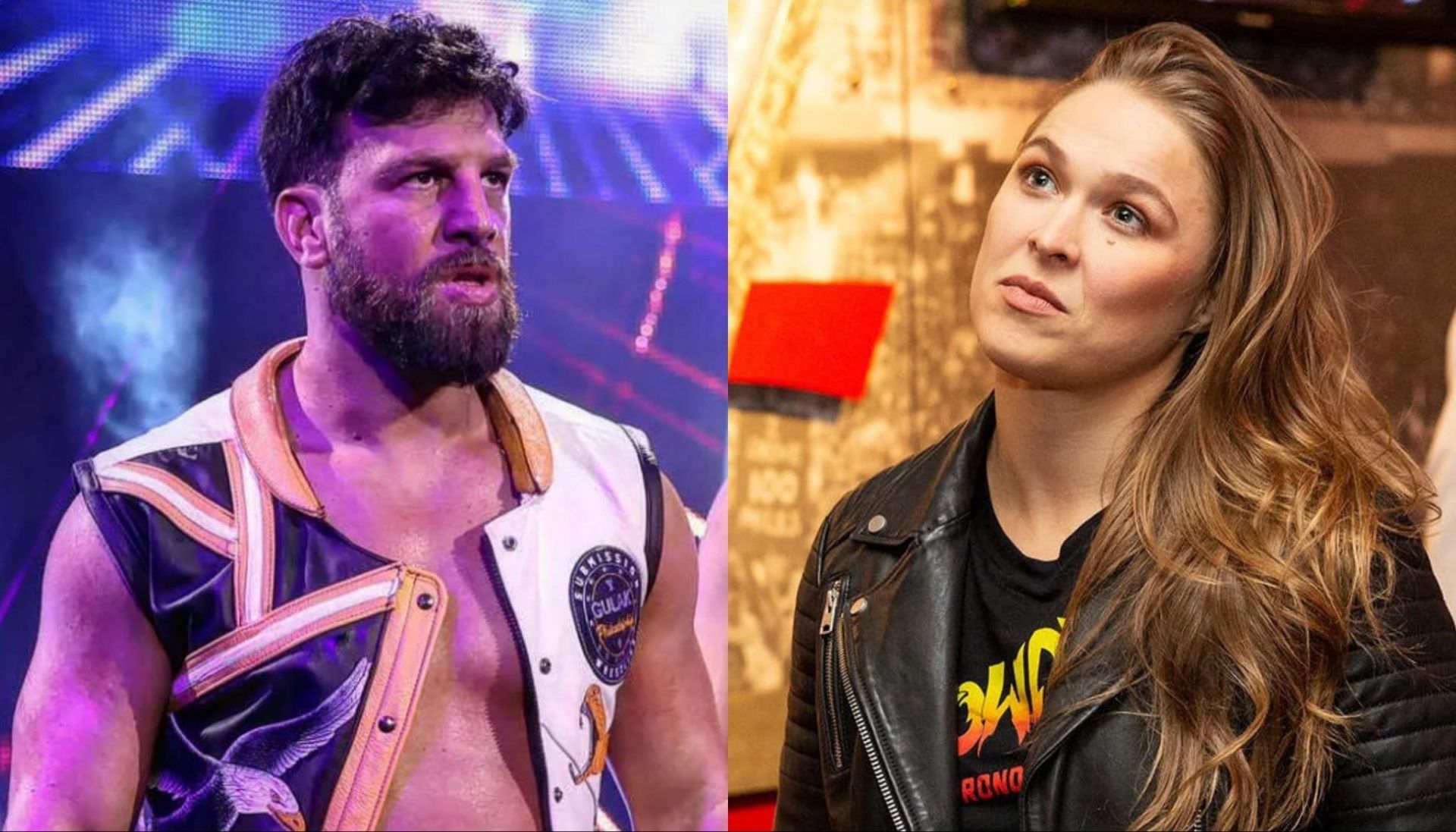 Drew Gulak (left) and Ronda Rousey (right) in picture [Image credits: instagram.com, wwe.com]