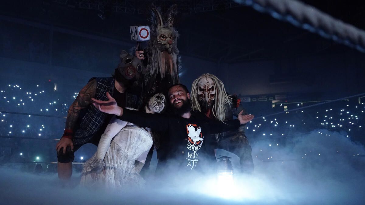 Bo Dallas and The Wyatt Sicks inside a WWE ring. (Photo: WWE.com)