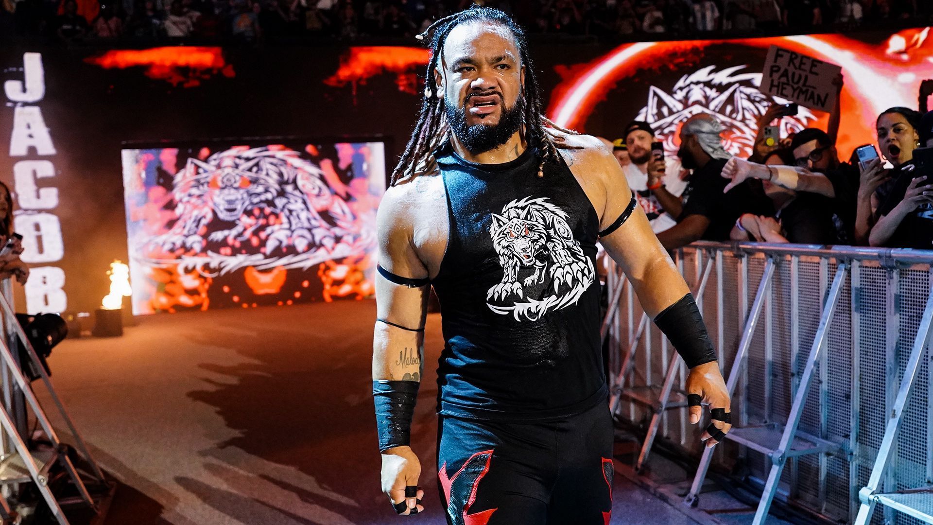 Jacob Fatu is a Bloodline member (Image via WWE.com)