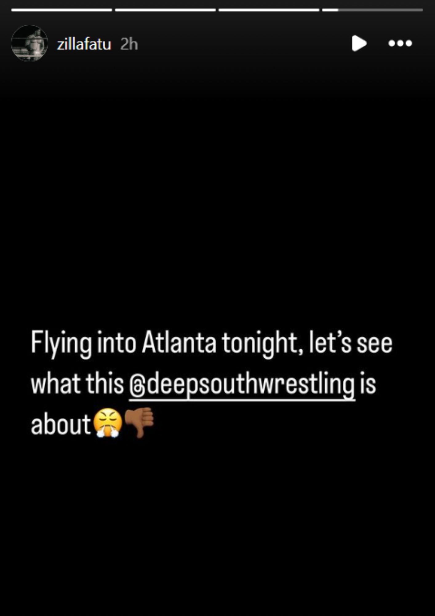 Zilla Fatu will be in Atlanta on Saturday! [via his Instagram]