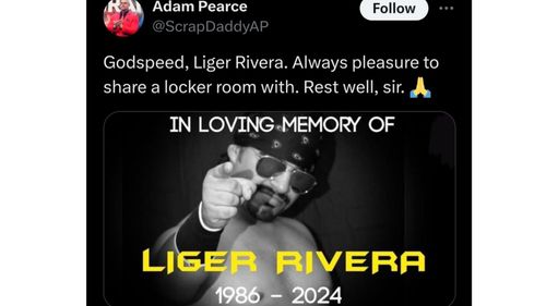 Screengrab of Adam Pearce's tweet (Credit: Adam Pearce/@ScrapDaddyAP on X/Twitter)