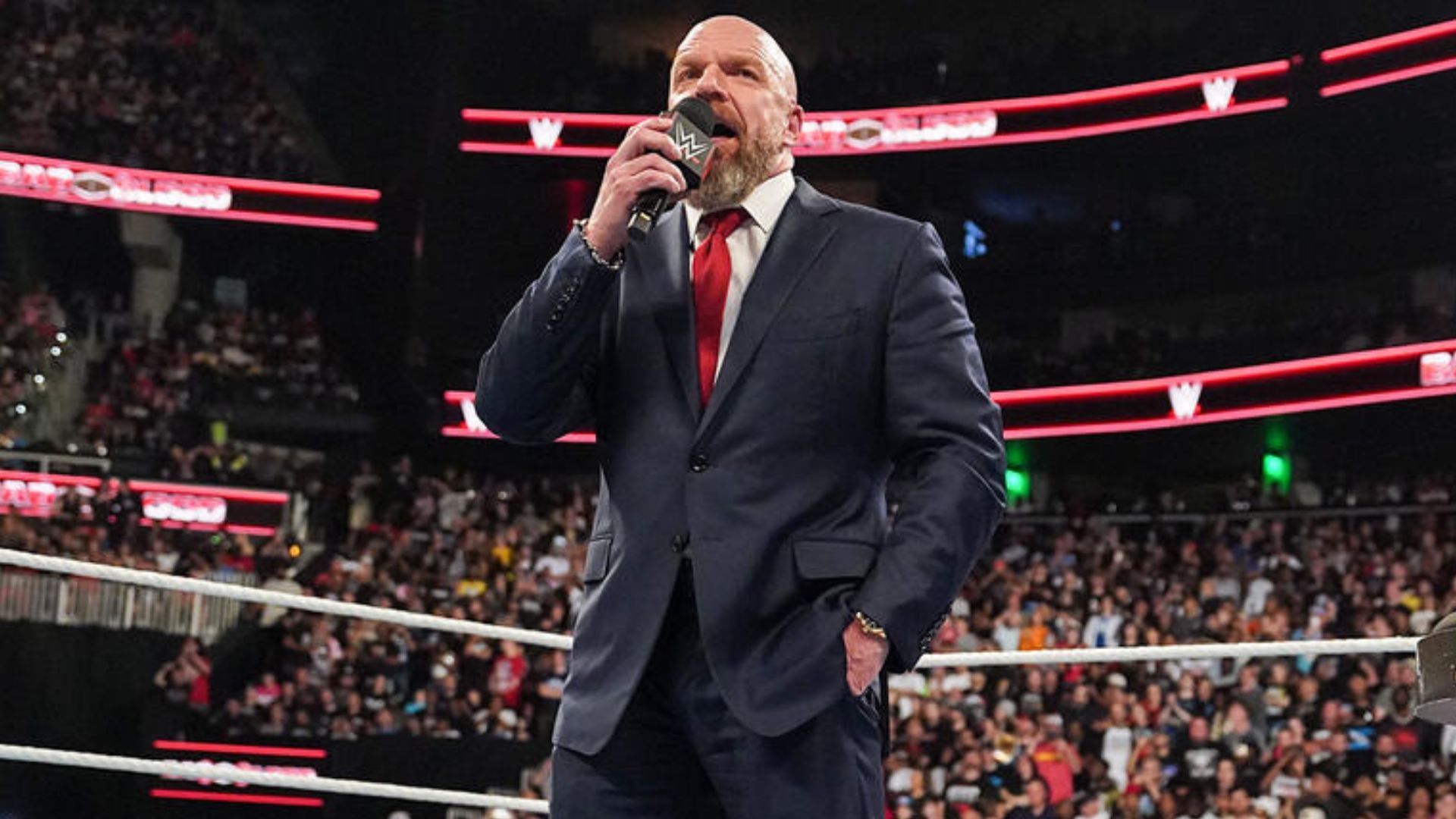 Triple H clicked during Bad Blood 2024 [Image via wwe.com]