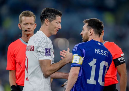 Lewandowski and Messi - Source: Getty