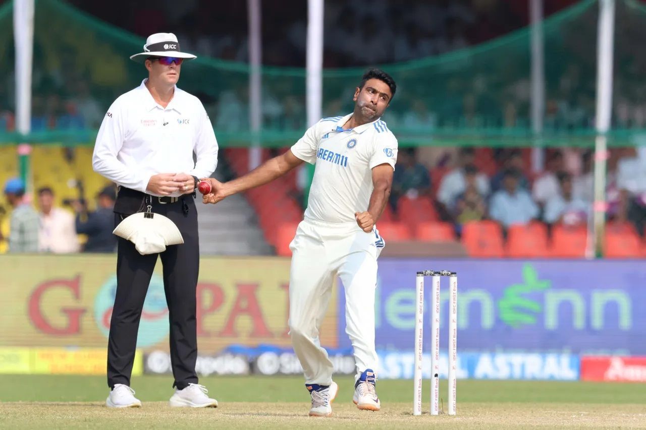 R Ashwin mentioned at the post-match presentation that he doesn&#039;t try too many variations in Tests. [P/C: BCCI]