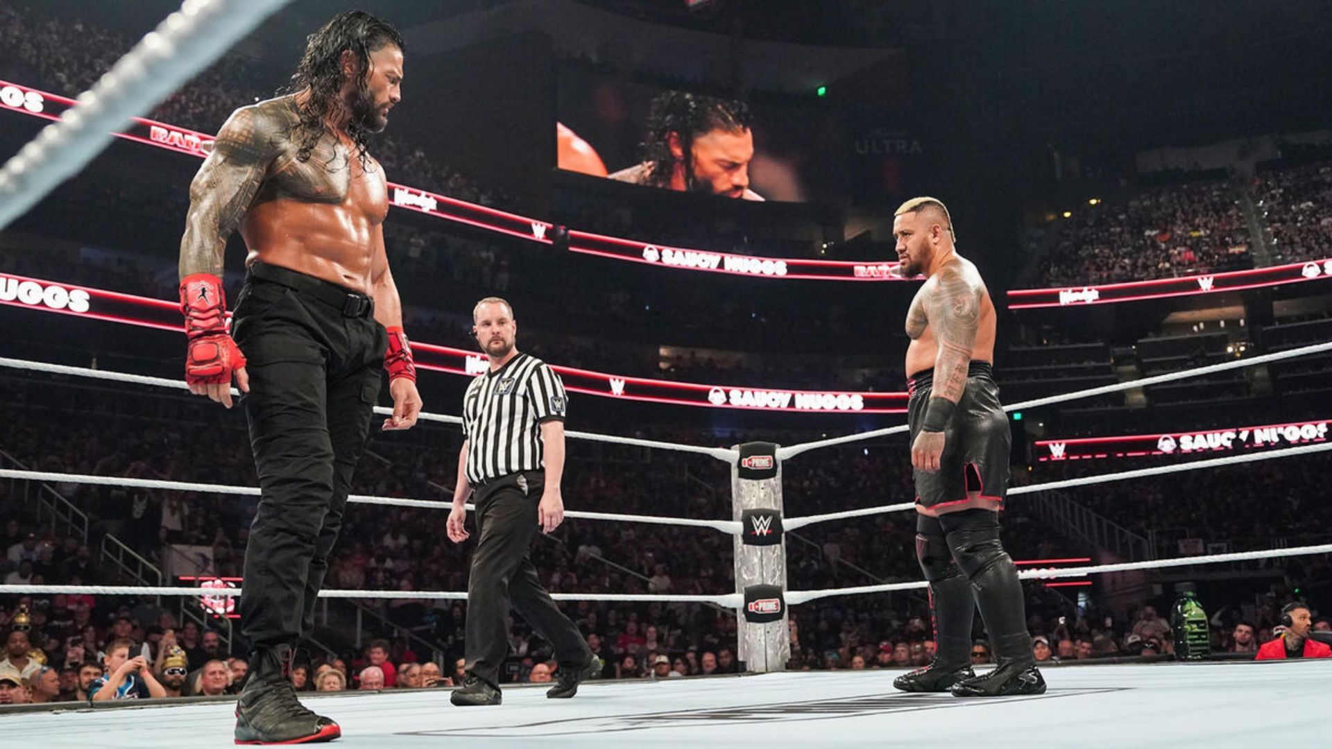 Roman Reigns and Solo Sikoa (Image credit: WWE.com)