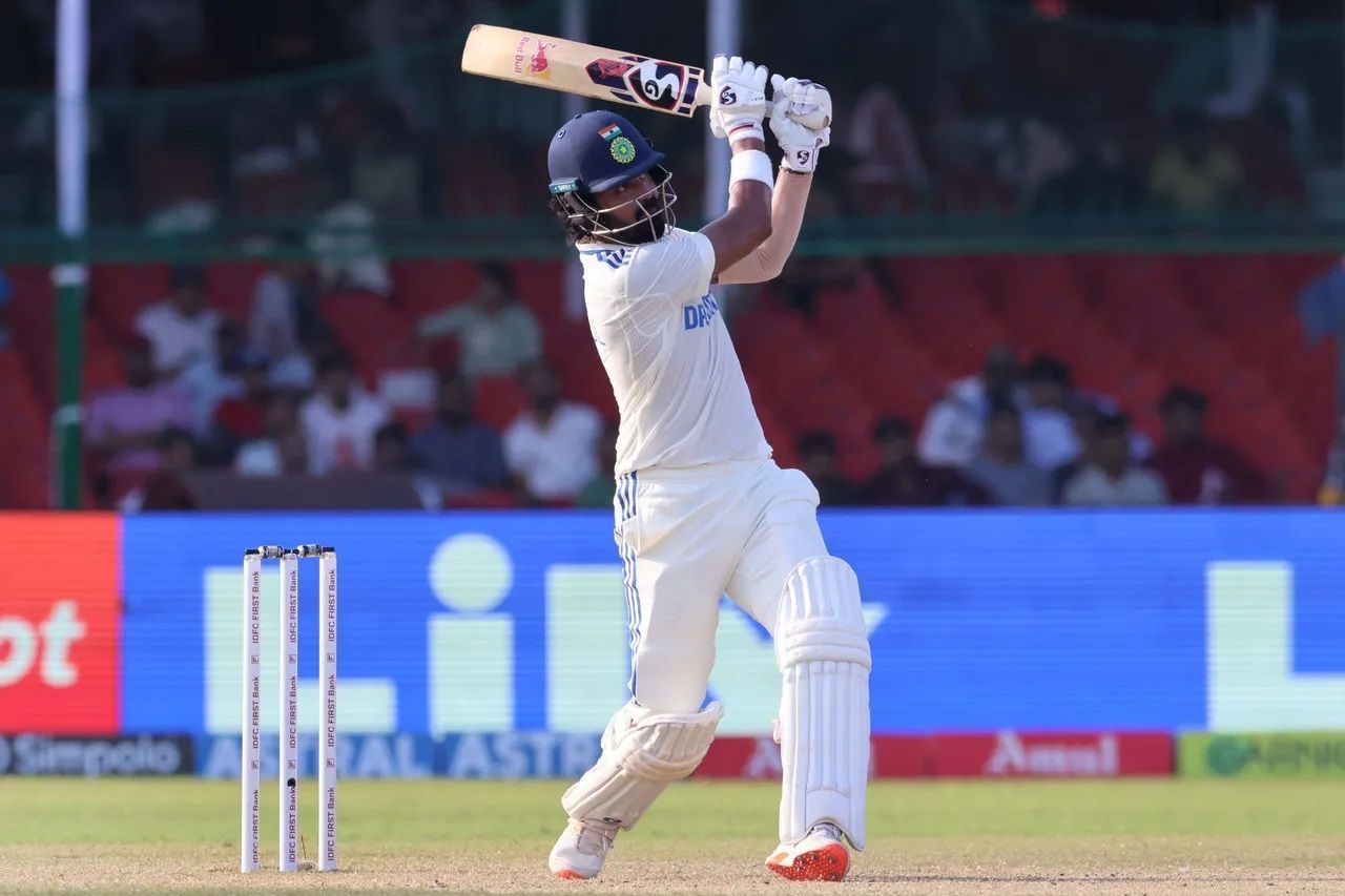 KL Rahul smashed 68 runs off 43 deliveries in India&#039;s first innings of the Kanpur Test against Bangladesh. [P/C: BCCI]