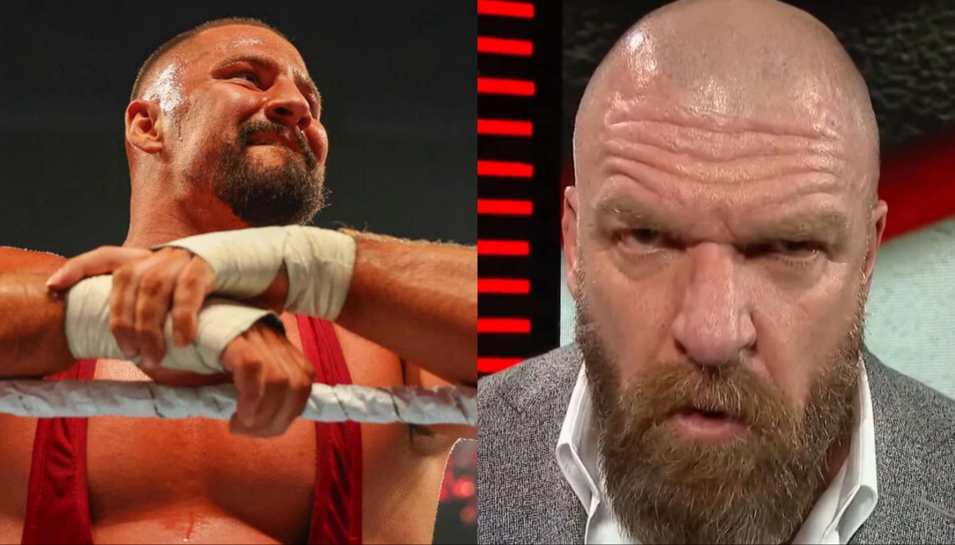 Triple H and WWE appear to have canceled a Bron Breakker face turn (Photo: WWE.com and WWE on YouTube)