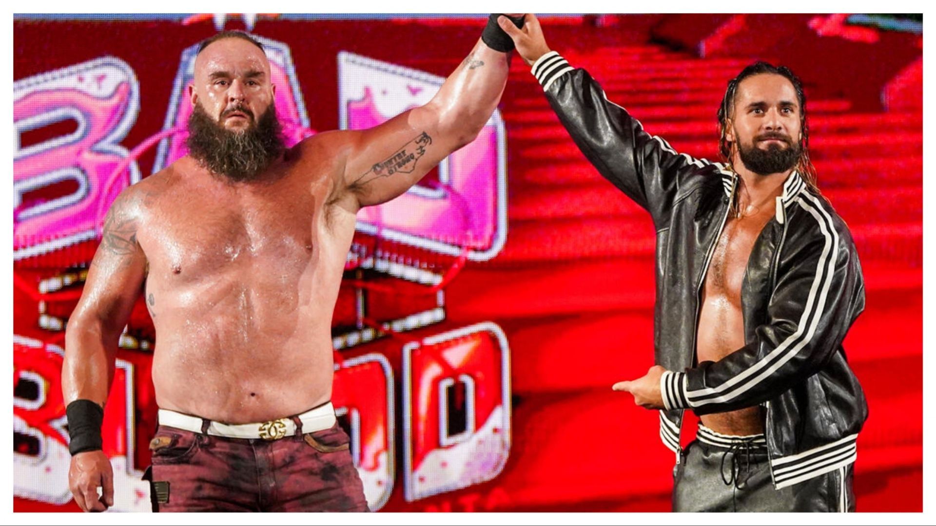 Braun Strowman and Seth Rollins on RAW (Photo credit: WWE.com)