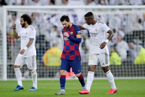 Lionel Messi and Vinicius Jr - Source: Getty