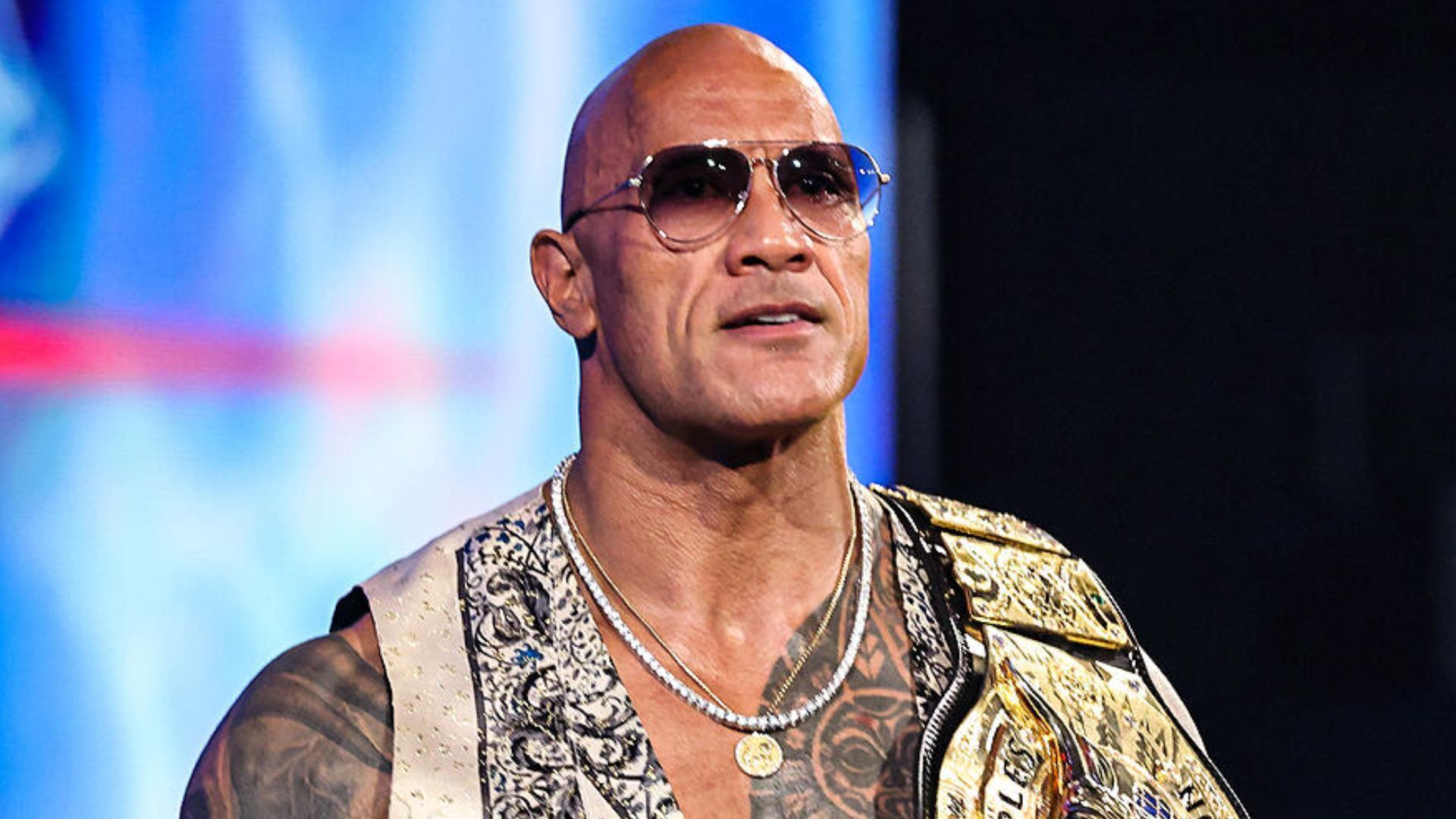 Dwayne &quot;The Rock&quot; Johnson, Bad Blood, Oct. 5, 2024 [Photo credit: WWE.com]