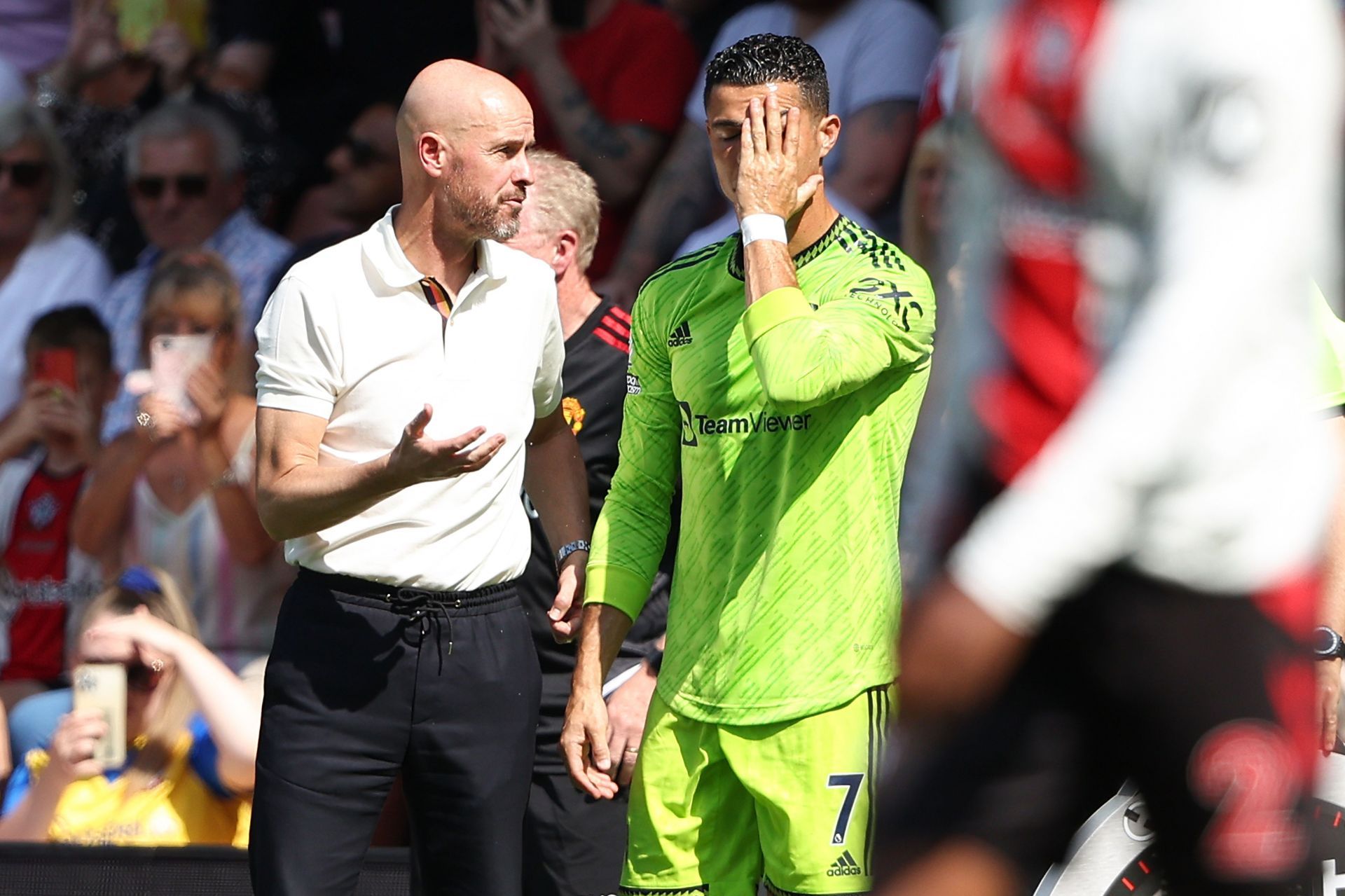 Erik ten Hag and Cristiano Ronaldo