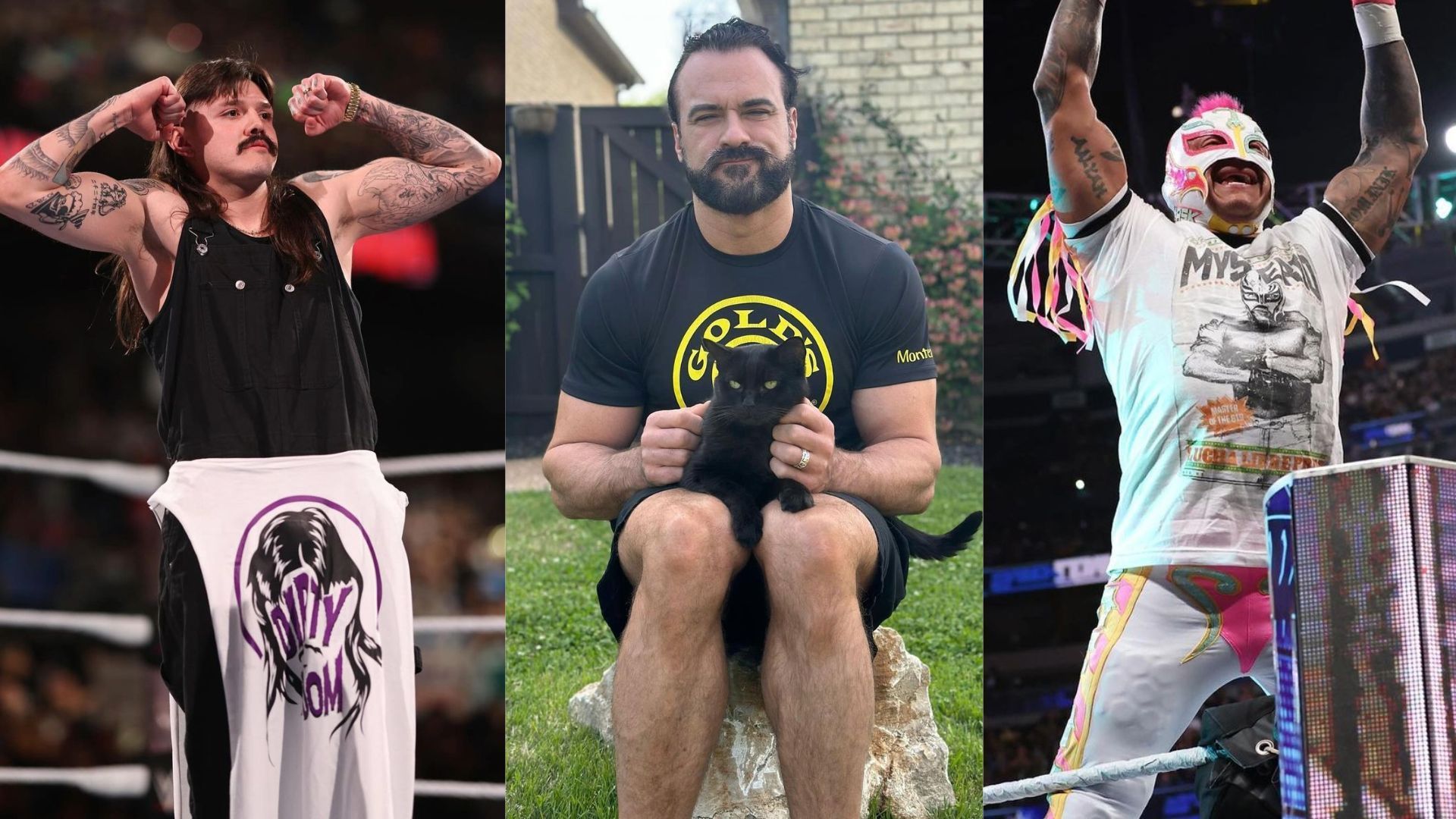 Dominik Mysterio, Drew Mcintyre, and Rey Mysterio (Pictures courtesy: Instagram.com)