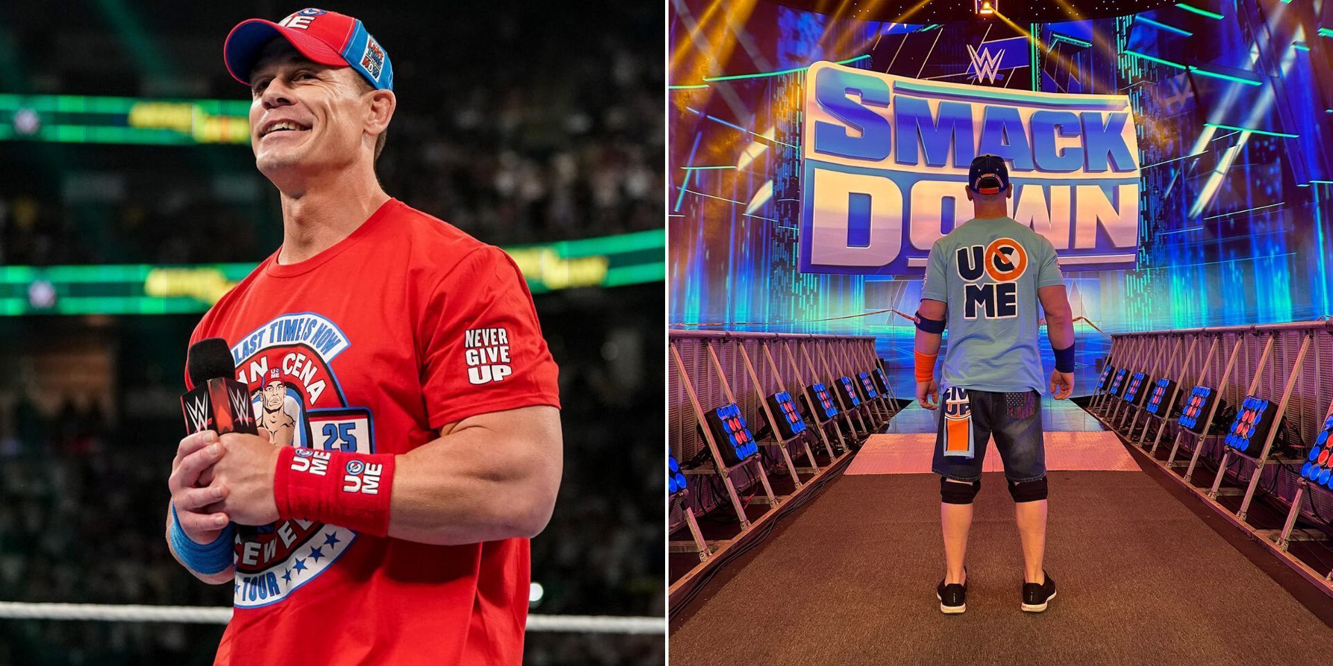 John Cena is retiring in 2025 (Images via WWE.com and Cena