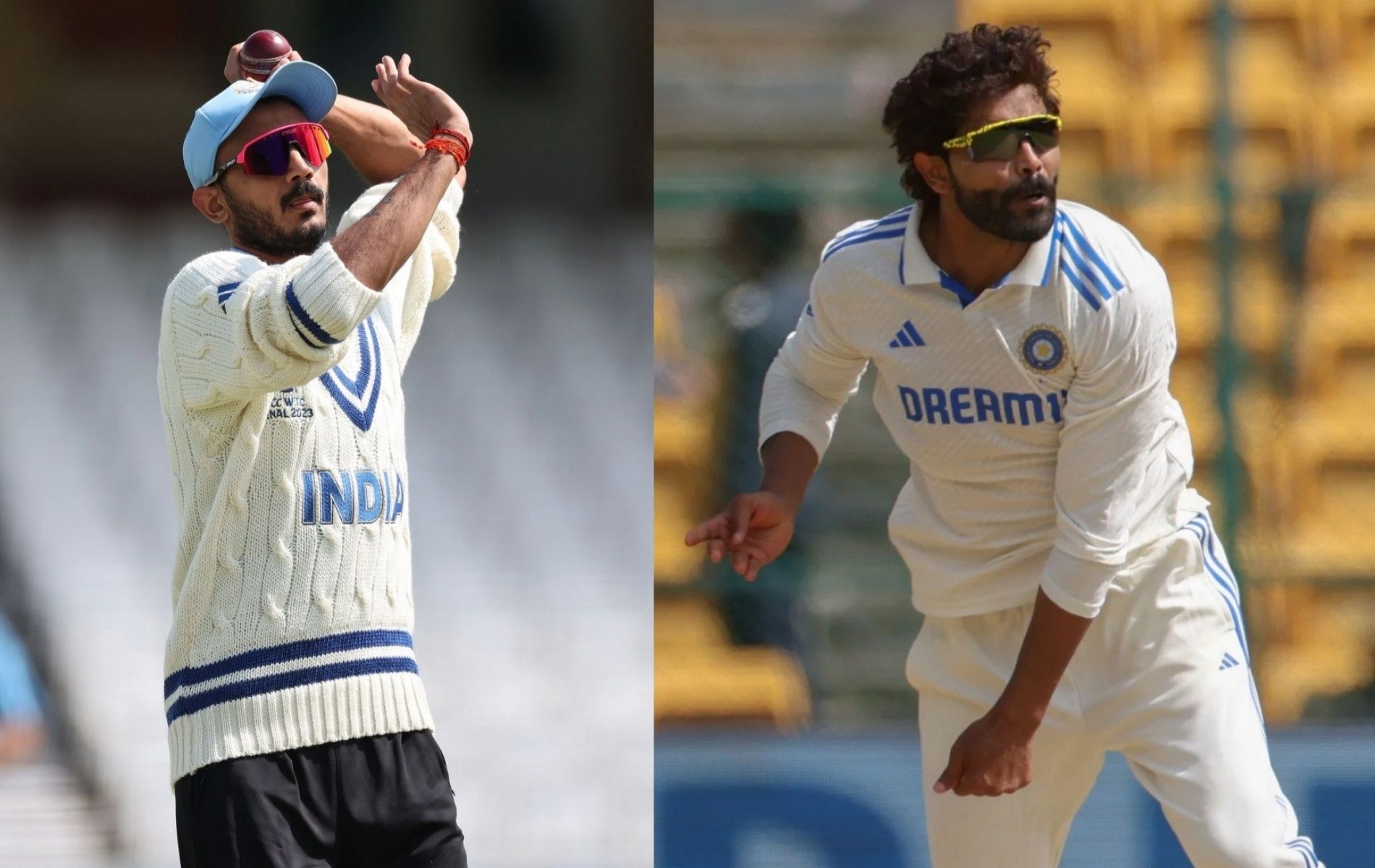 Axar Patel (left) and Ravindra Jadeja (Image Credits: Getty Images)