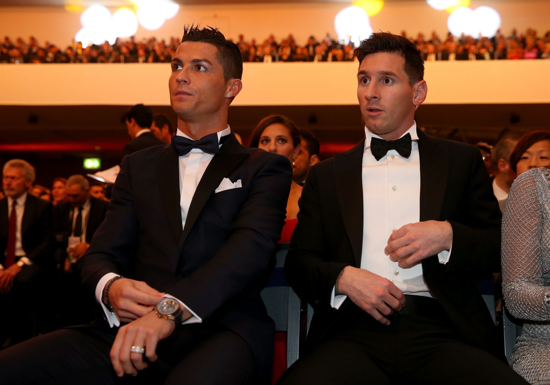 Cristiano Ronaldo and Lionel Messi in 2015