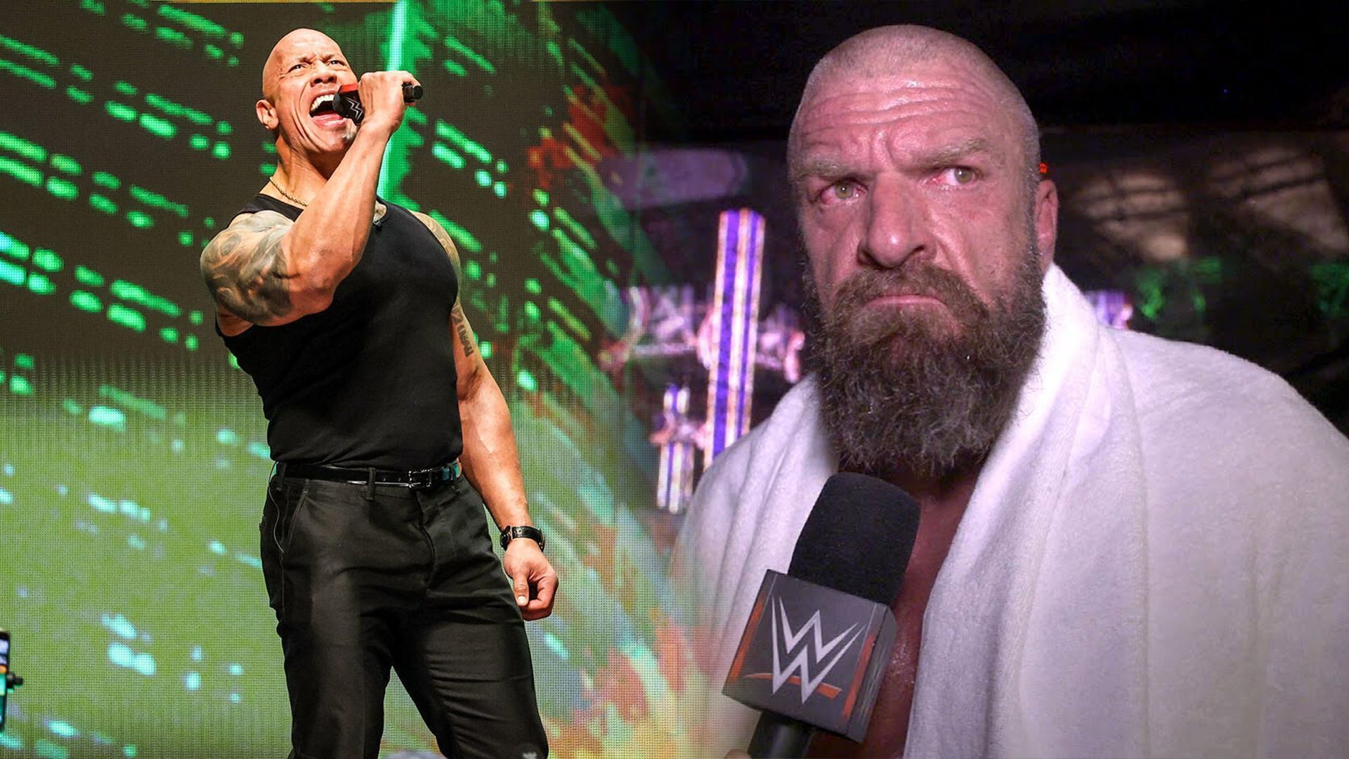 The Rock (L) and Triple H (L) [Pic Credit: WWE.Com]