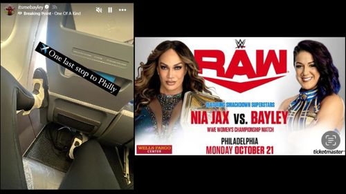 RAW dark match set for the Women's Championship [Photo credit: Screenshot of  Bayley's Instagram stories]