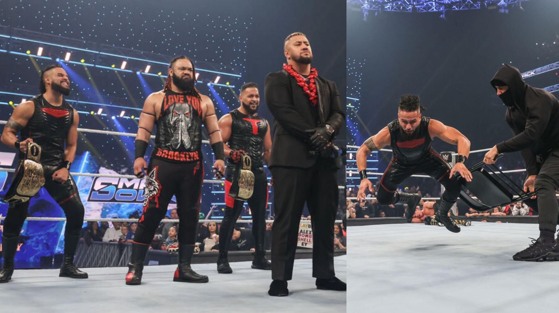 WWE SmackDown में ब्लडलाइन चैंपियनशिप हार गए (Photo: WWE.com)