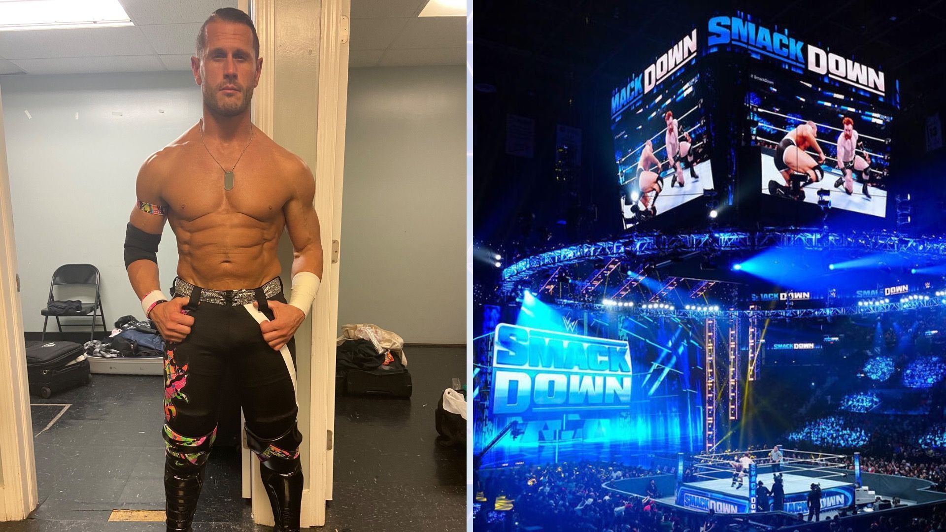 Alex Shelley recently debuted on WWE SmackDown [Image Credits: WWE.com and Alex Shelley