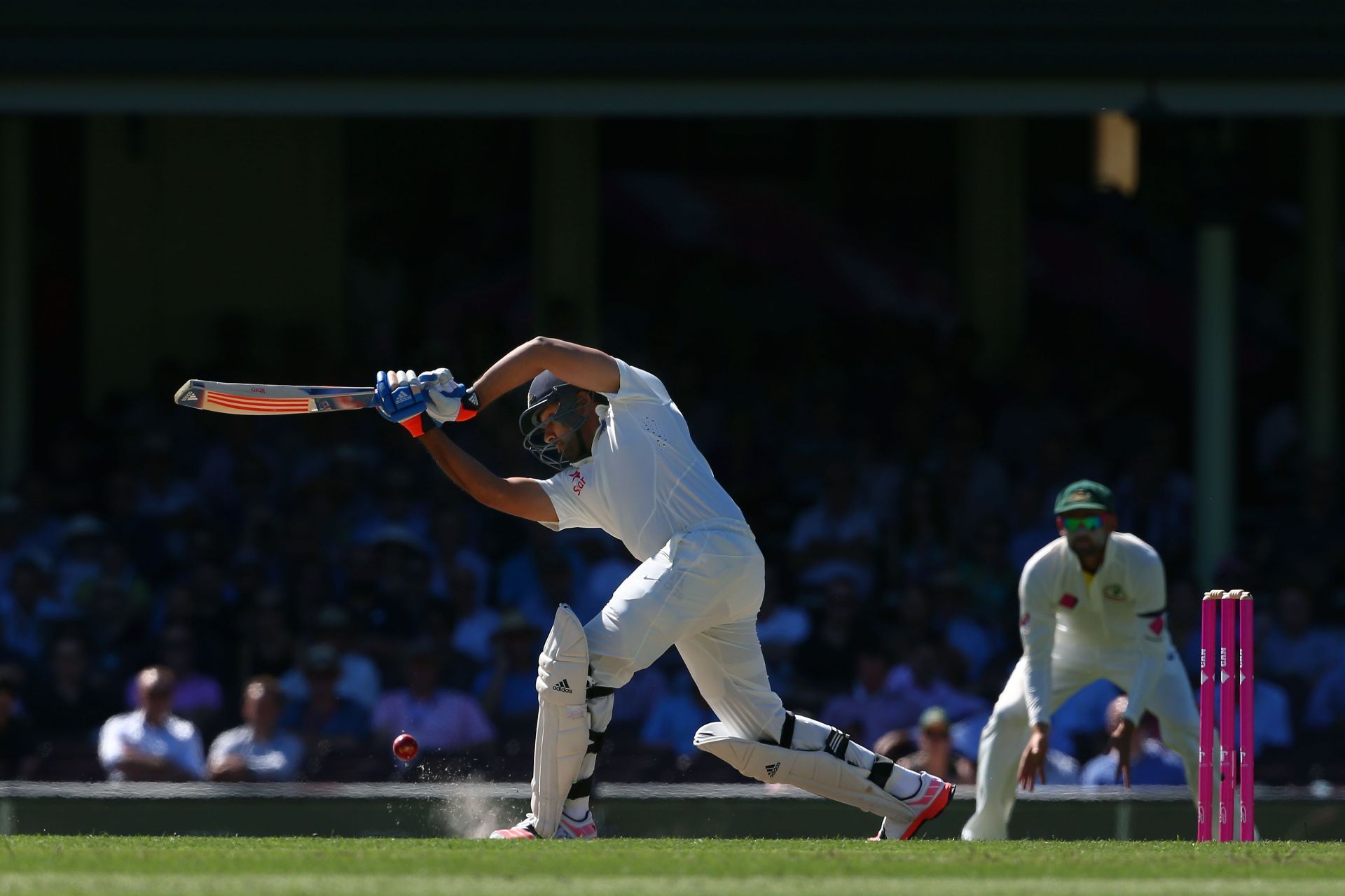 Rohit Sharma batting in the Sydney Test.