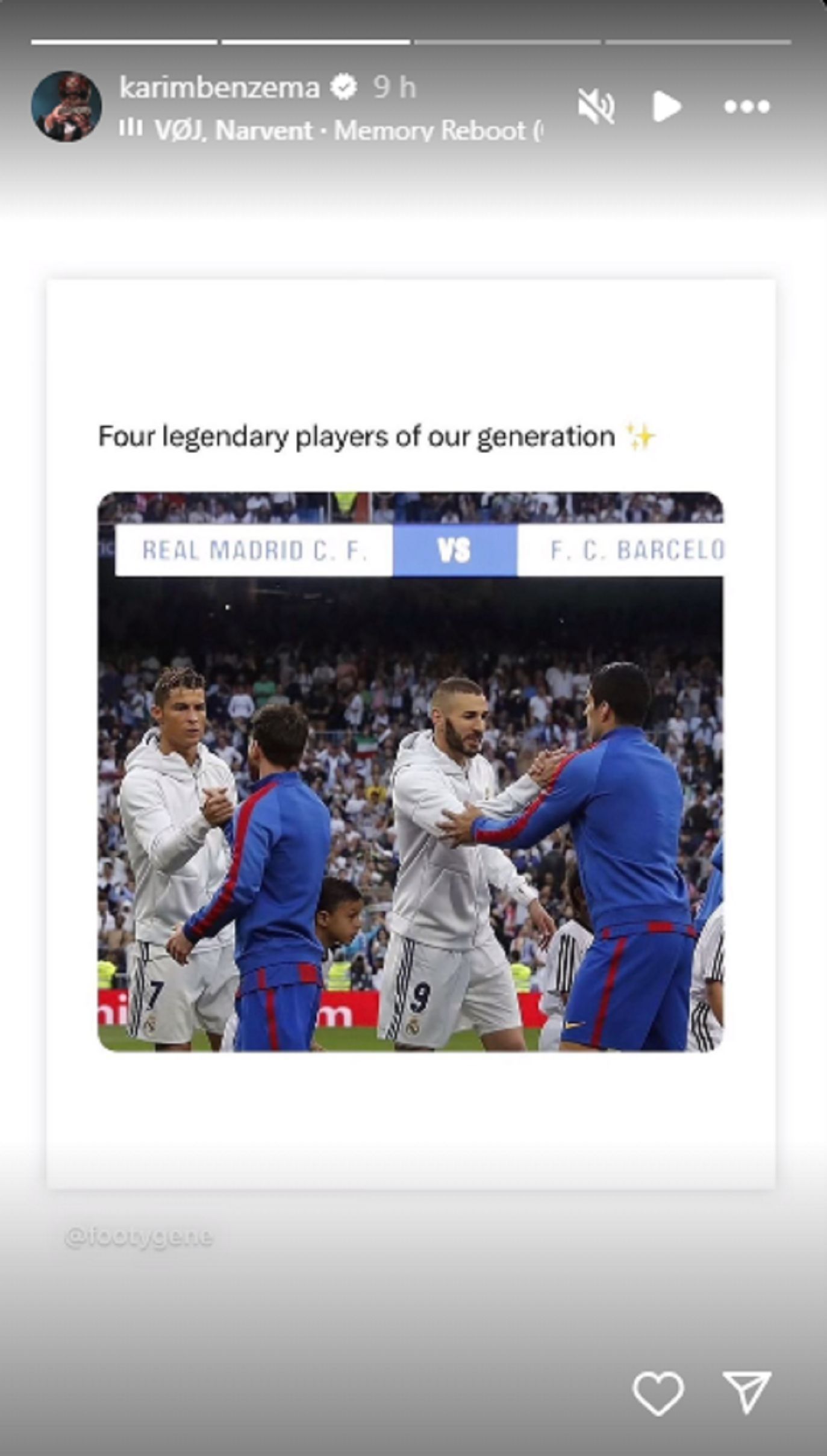 Instagram/Karim Benzema&#039;s Story