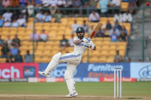 Virat Kohli struck eight fours and a six during his 70-run knock. [Getty Images]