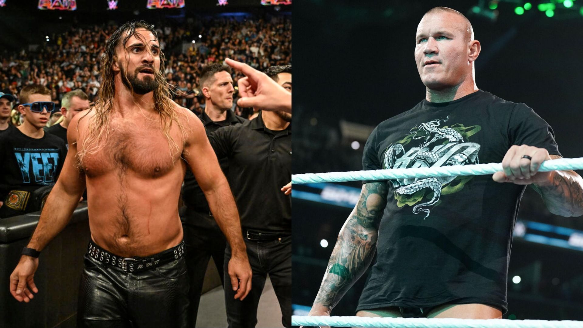 WWE Crown Jewel 2024, Seth Rollins, Randy Orton, LA Knight, 