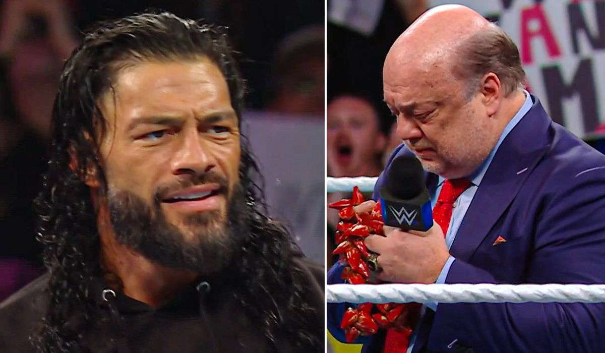 Roman Reigns (left), Paul Heyman (right) [Image credits: WWE.com]