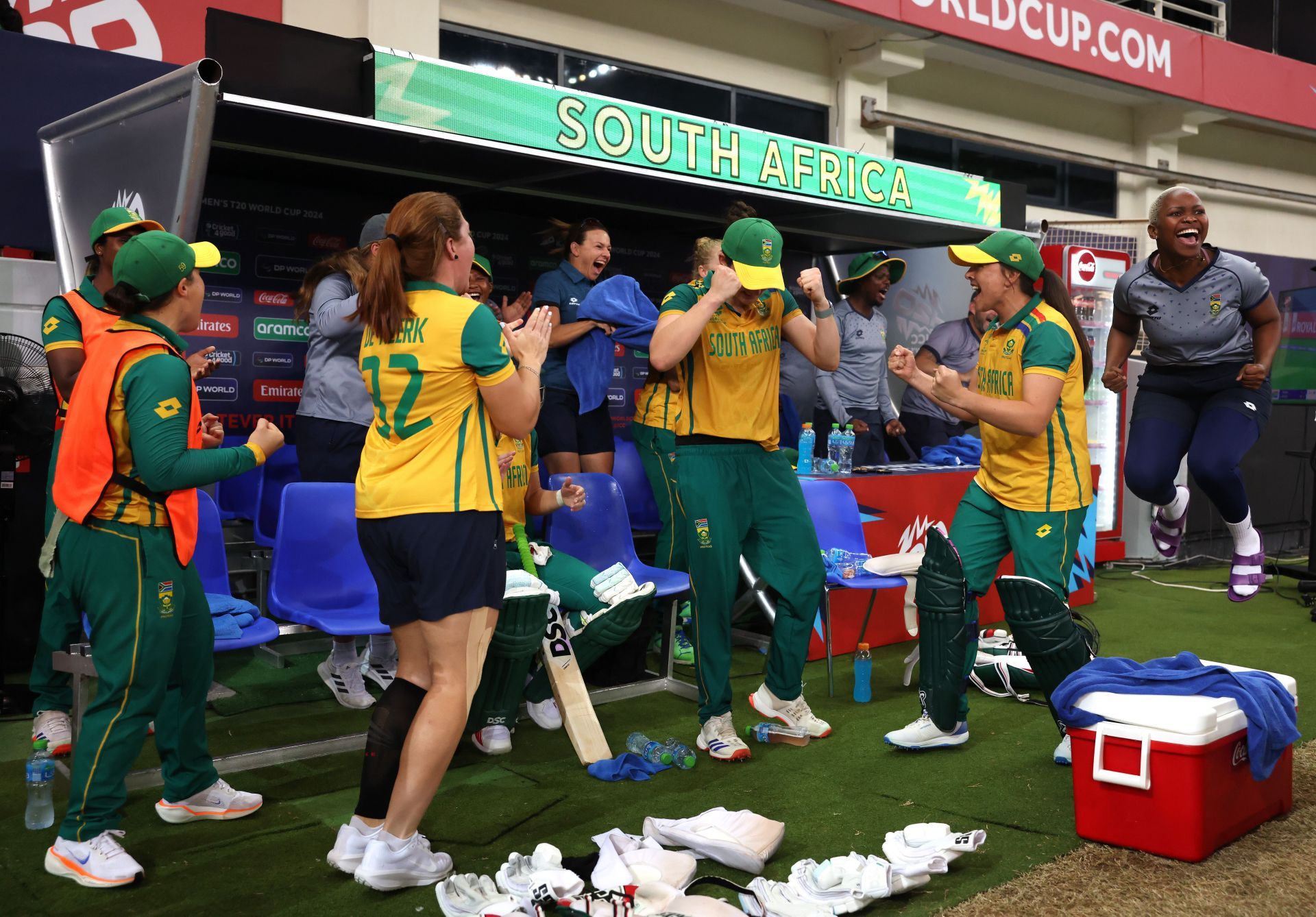 [Watch] South Africa contingent celebrates joyously after thumping win