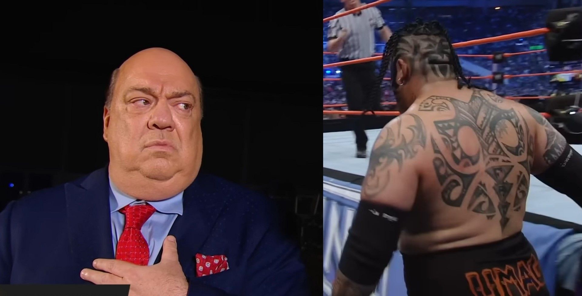 Paul Heyman (left) &amp; Samoan legend (right) [Images via WWE