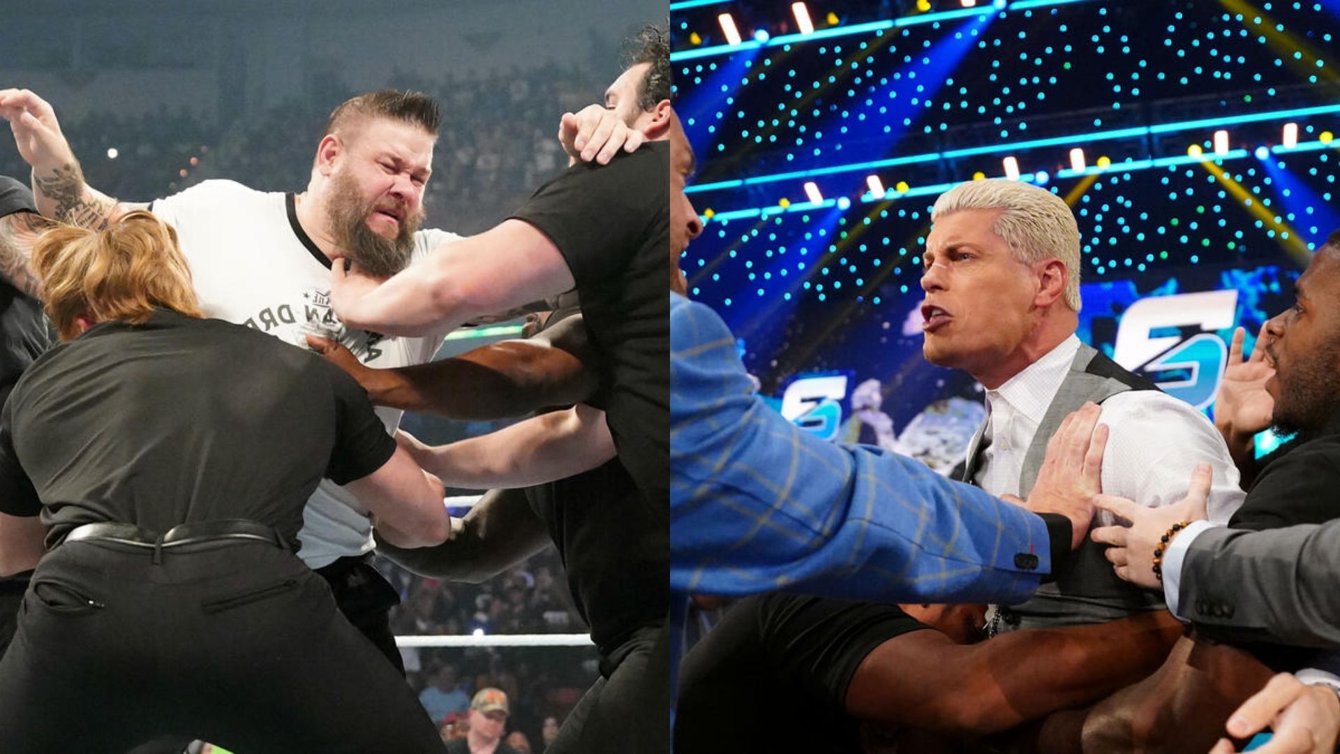 Owens turned on Rhodes after Bad Blood [Images from WWE.com]