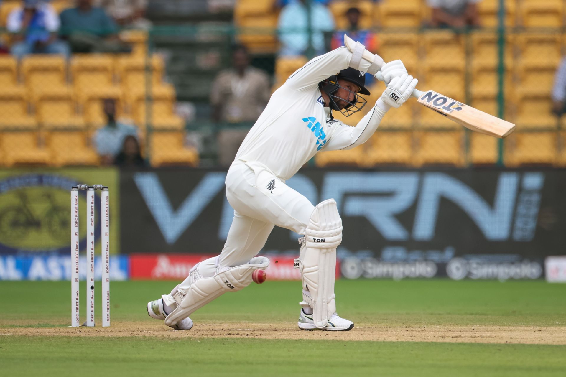 [Watch] Devon Conway's straight six to reach his fifty on Day 2 of IND