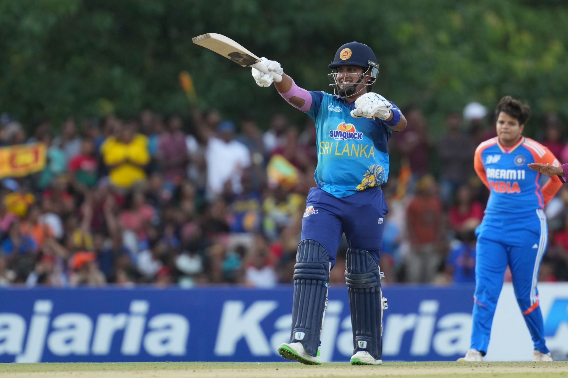 Sri Lanka v India - 2024 Women&#039;s T20 Asia Cup: Final - Source: Getty