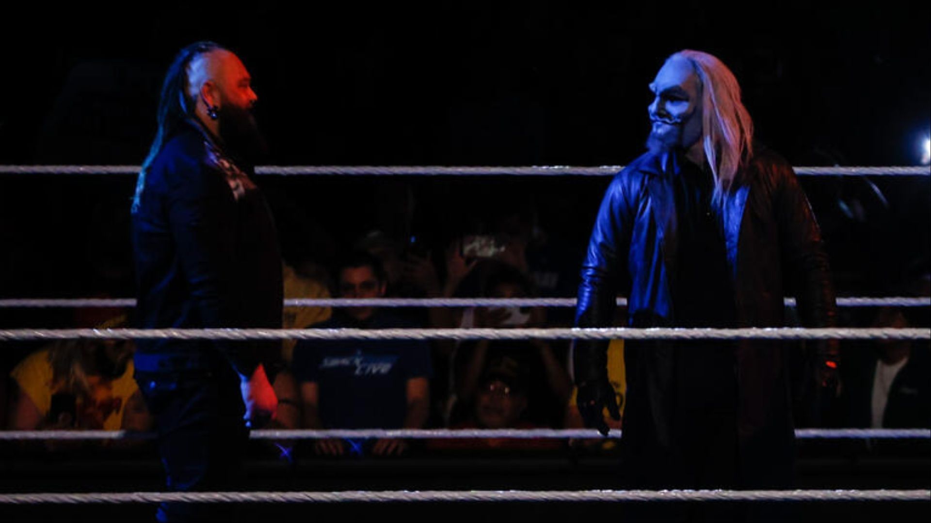 Bray Wyatt and Uncle Howdy in a WWE ring. (Photo: WWE.com)