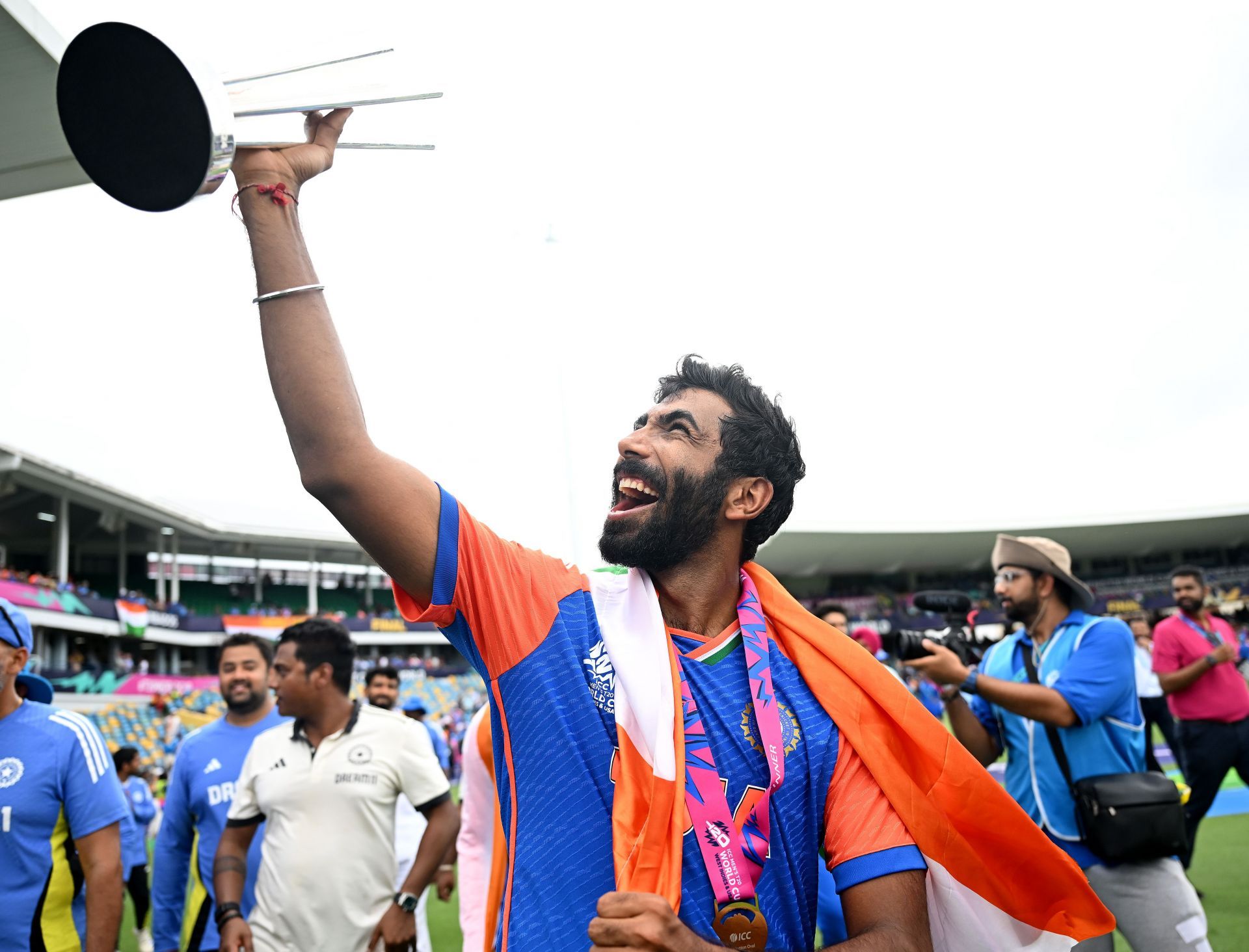 [In Pictures] Jasprit Bumrah attends IND vs PAK Women’s T20 World Cup