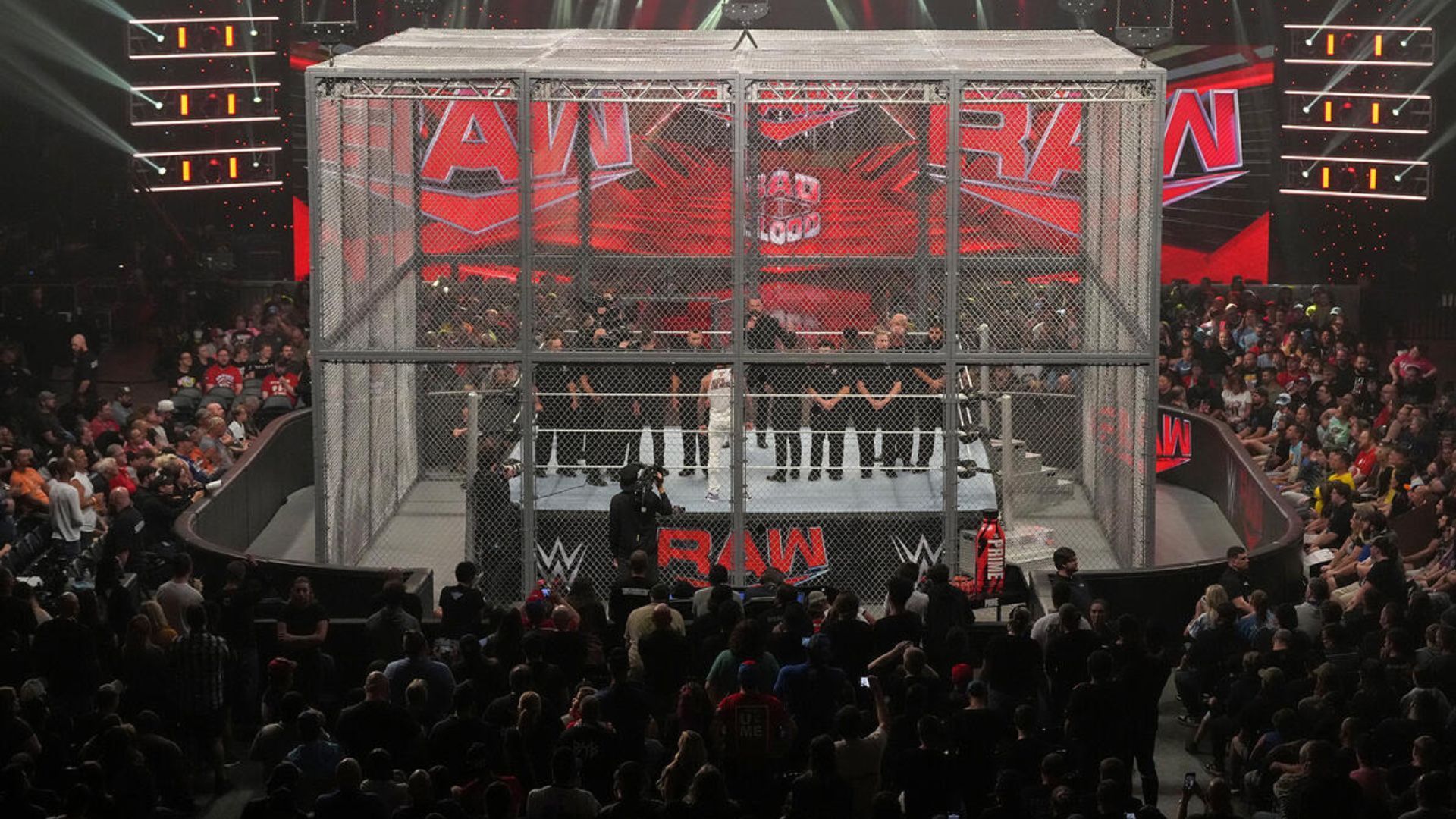 CM Punk and Drew McIntyre faced off inside the Hell in a Cell structure on RAW this week [Image via wwe.com]