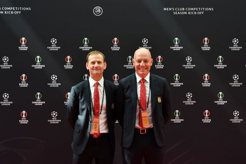 Manchester United's sporting director Dan Ashworth and INEOS' Head of Sport Sir Dave Brailsford (Image - Getty)